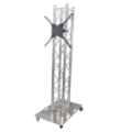 ProX 2m Rolling Totem Package with TV Mount (for up to 80" TV)